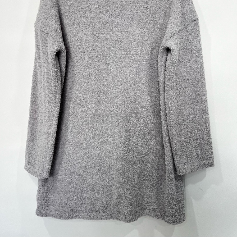 RDI Gray Soft Plush Comfy Open Front Cardigan With Pockets Size Small Shawl - Picture 6 of 8